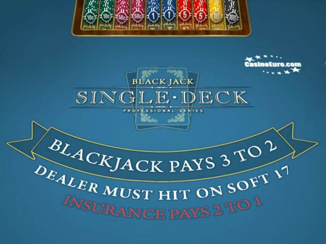 Blackjack med ett kortpaket